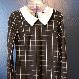 SHEIN Black/White Plaid Dress